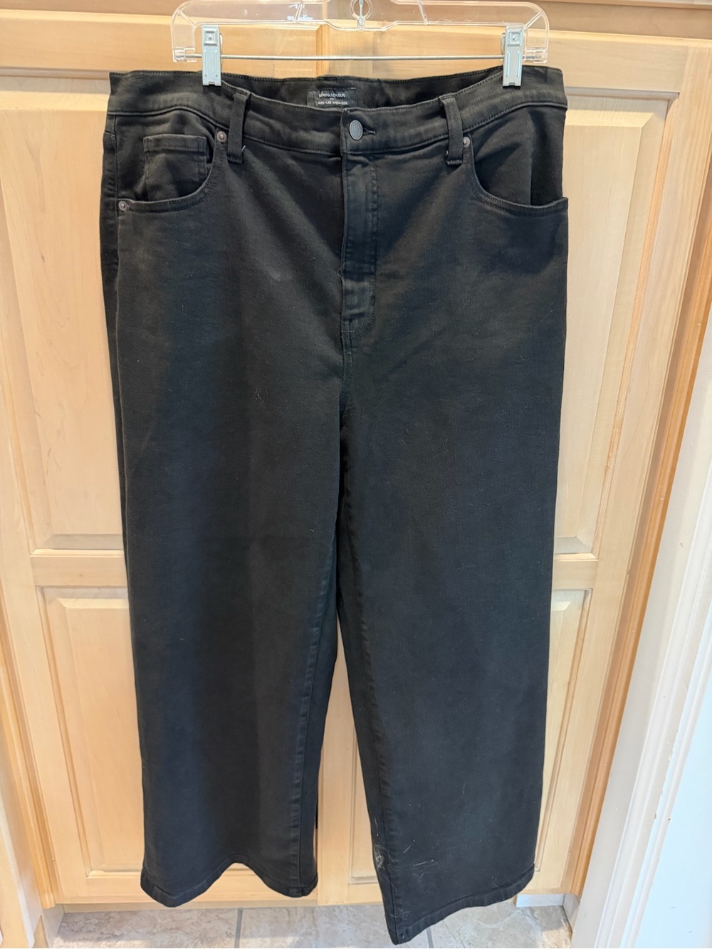 Banana Republic Black Wide-Leg High-rise Jeans 18 / 34